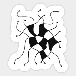 Black and White Sticker